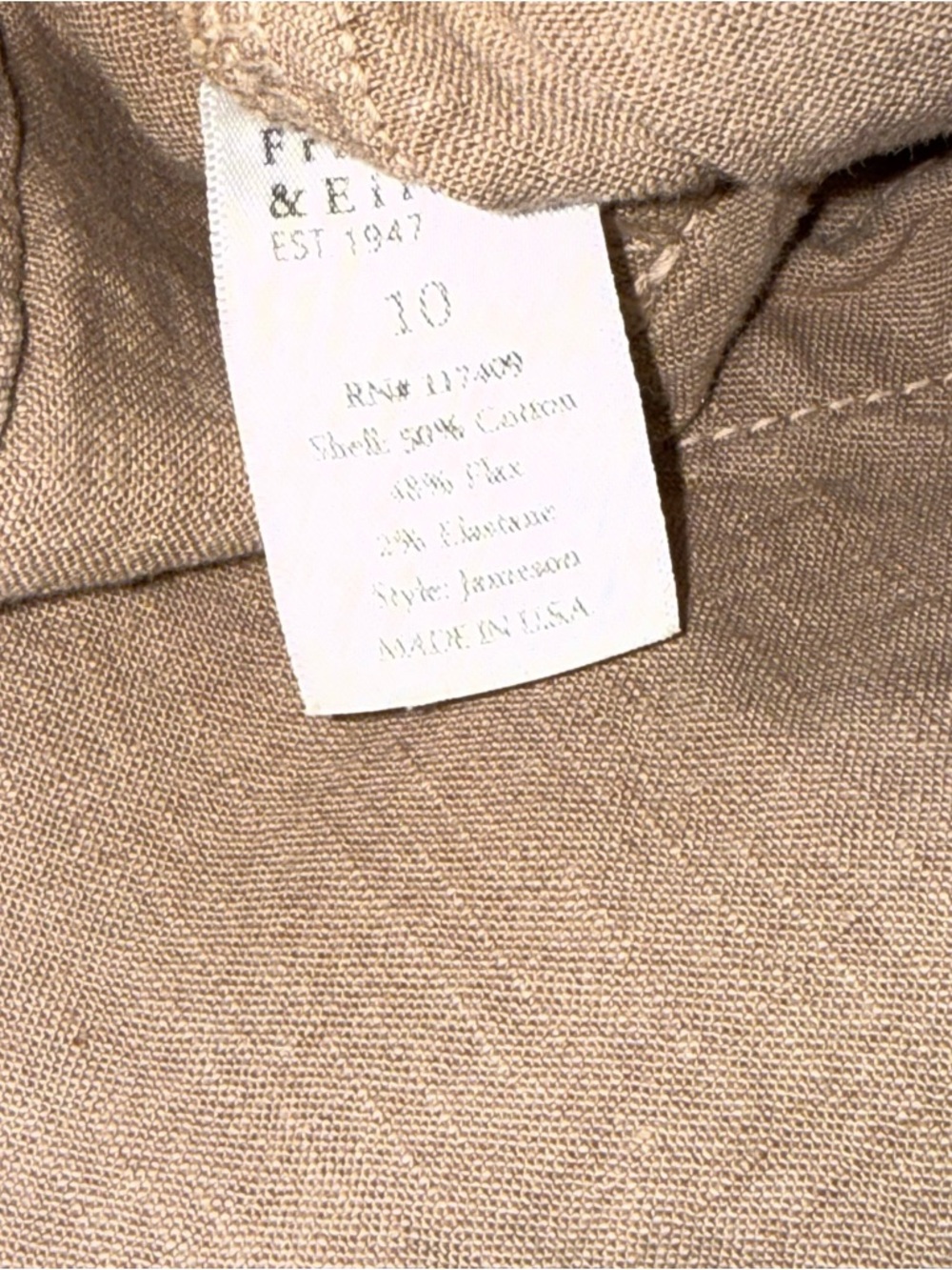 Frank & Eileen Jameson Linen JoggerPants - Picture 5 of 13